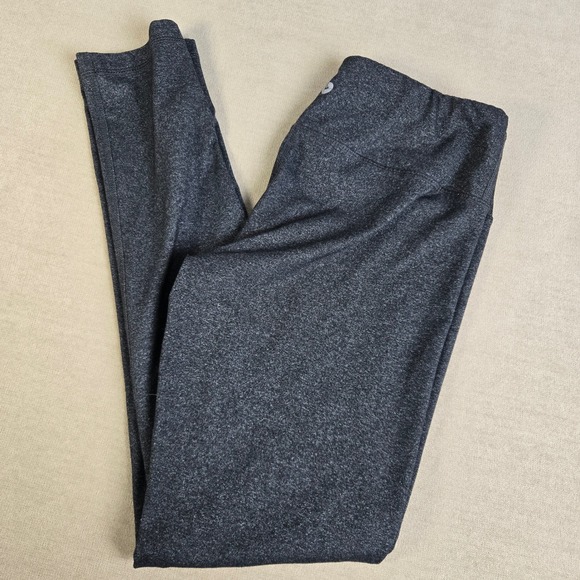 90 Degree By Reflex Pants - 90 Degree By Reflex Women's Dark Heather Grey Athletic Leggings Size Medium